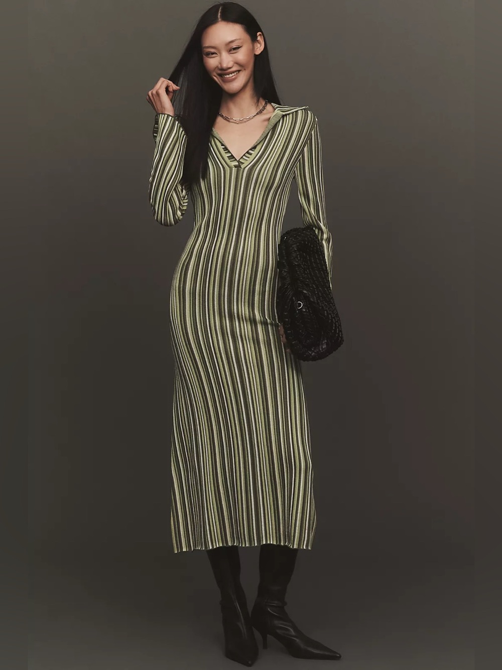 NWT SIMONMILLER Reade Polo Midi Dress